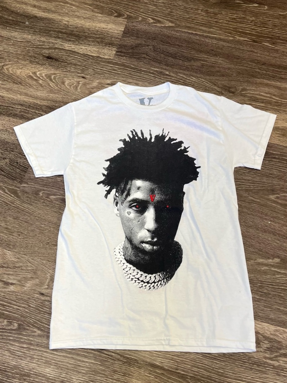 Vlone X NBA Youngboy “Reaper” T-Shirt White